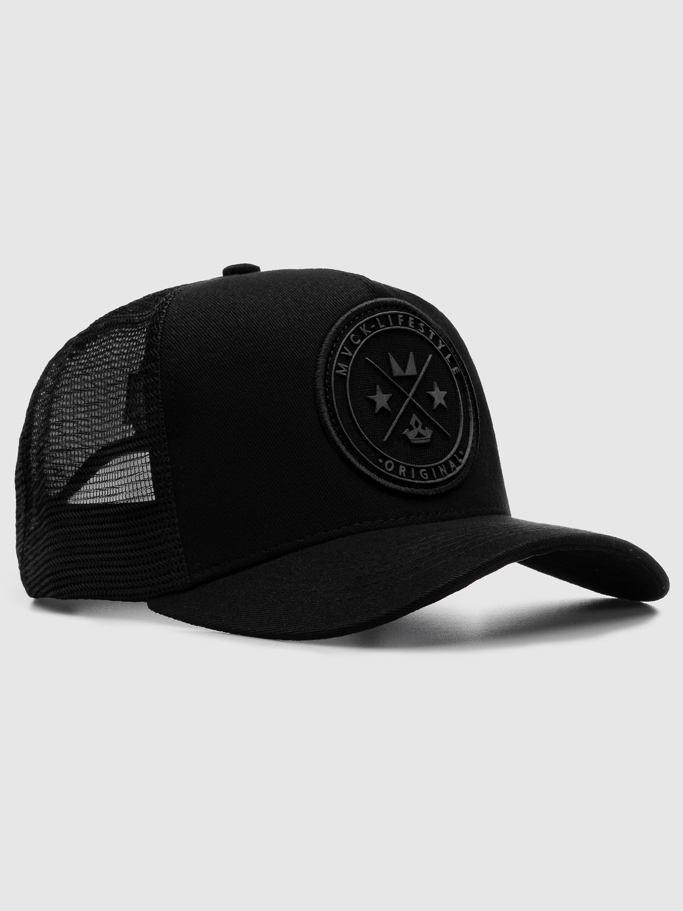 Boné Trucker Brasão All Black MVCK