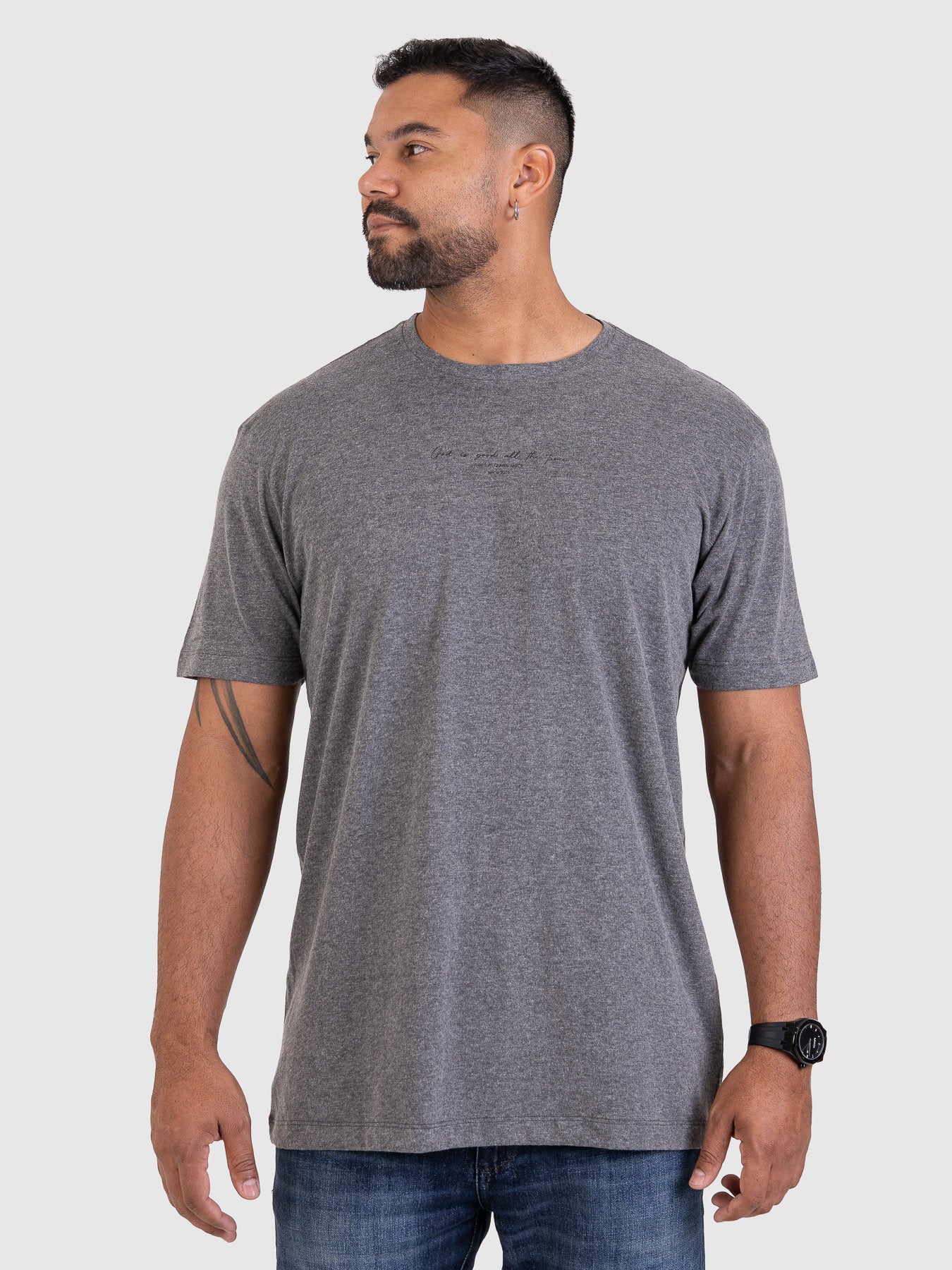 Camiseta Timeless Cinza Mescla M1 MVCK