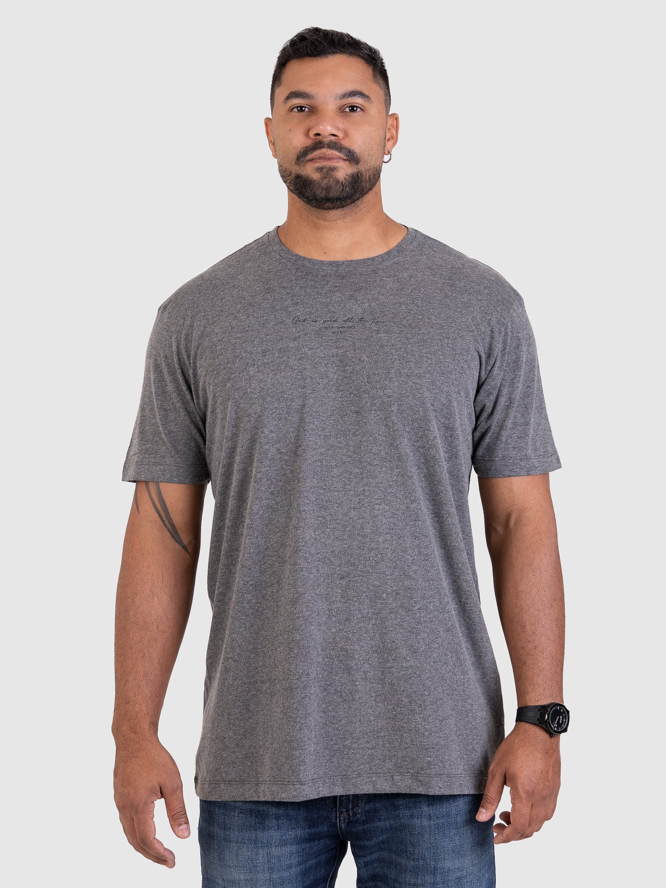 Camiseta Timeless Cinza Mescla M1 MVCK