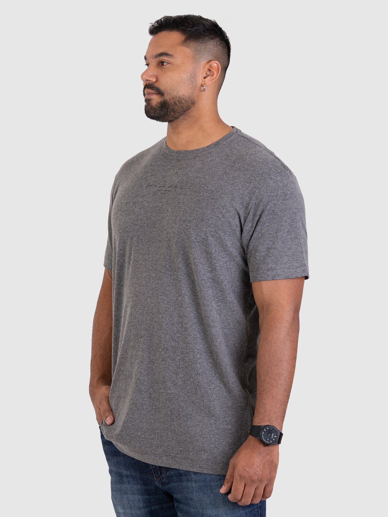 Camiseta Timeless Cinza Mescla M1 MVCK