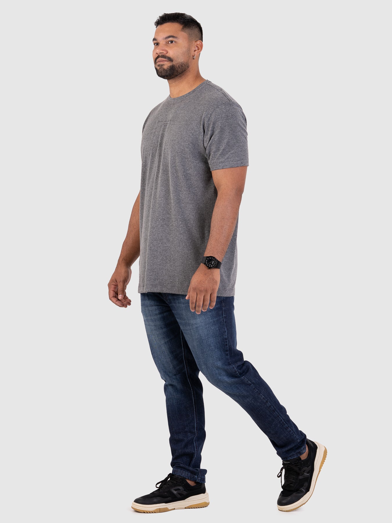 Camiseta Timeless Cinza Mescla M1 MVCK