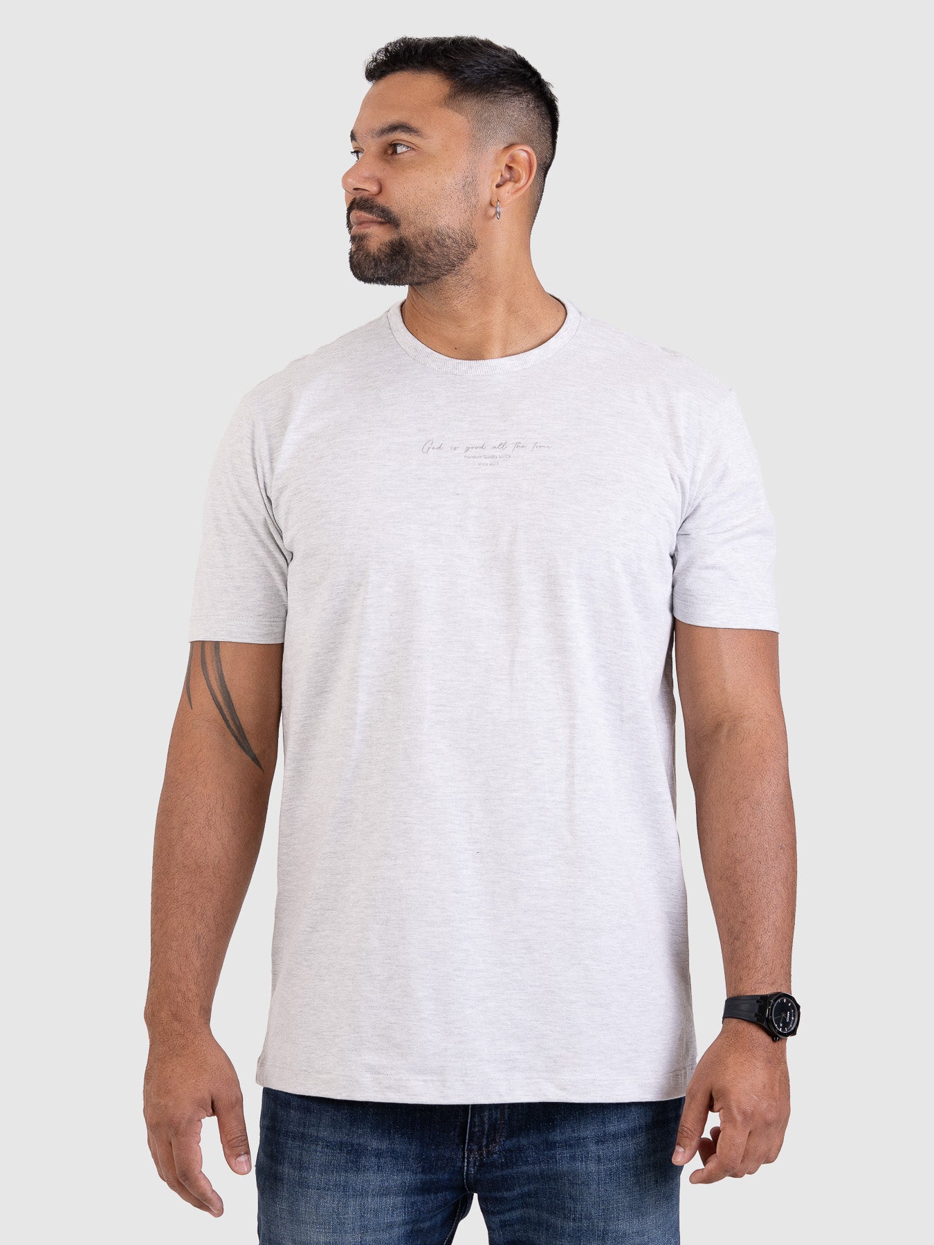 Camiseta Timeless Cinza Mescla M2 MVCK