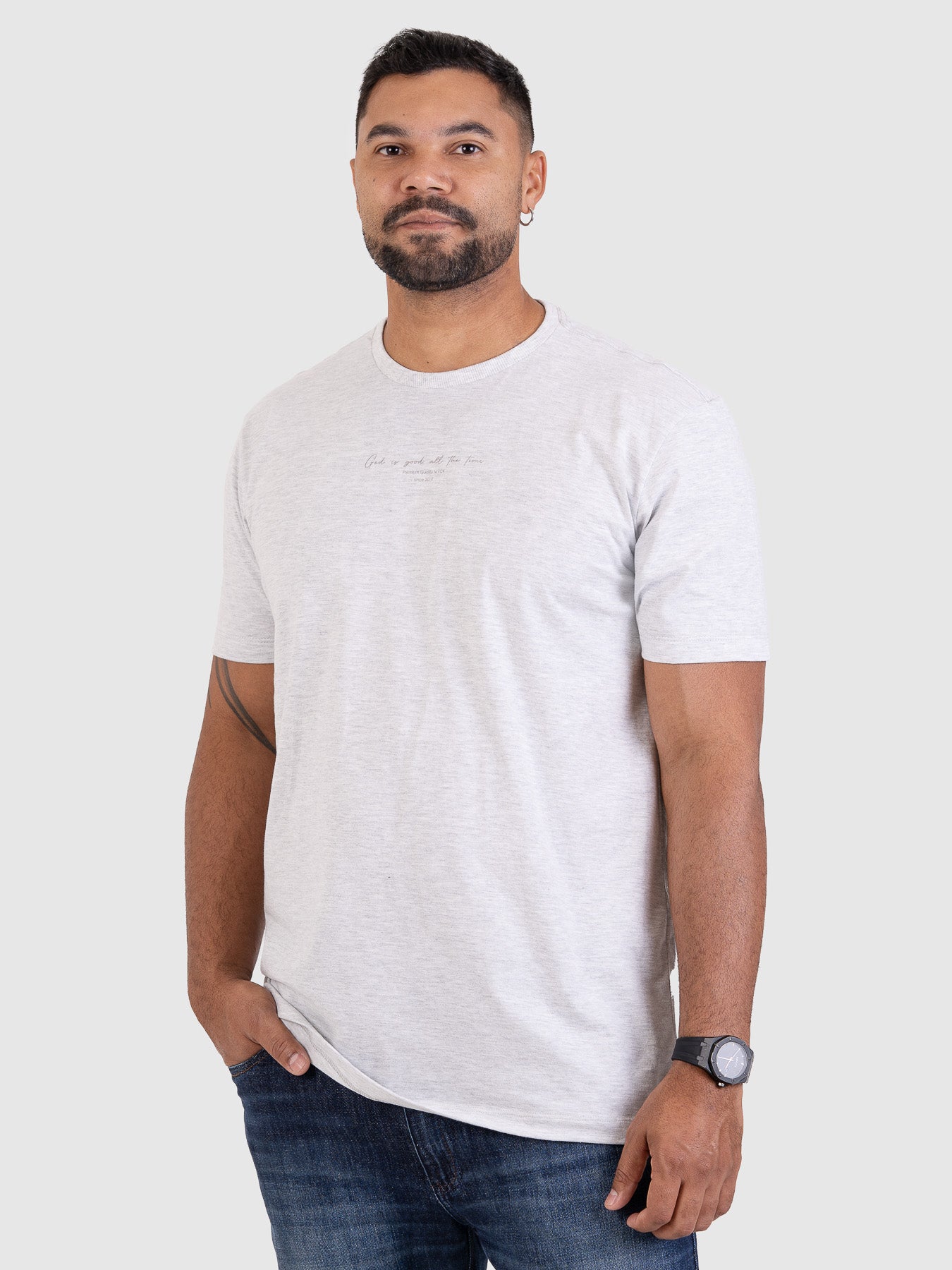 Camiseta Timeless Cinza Mescla M2 MVCK