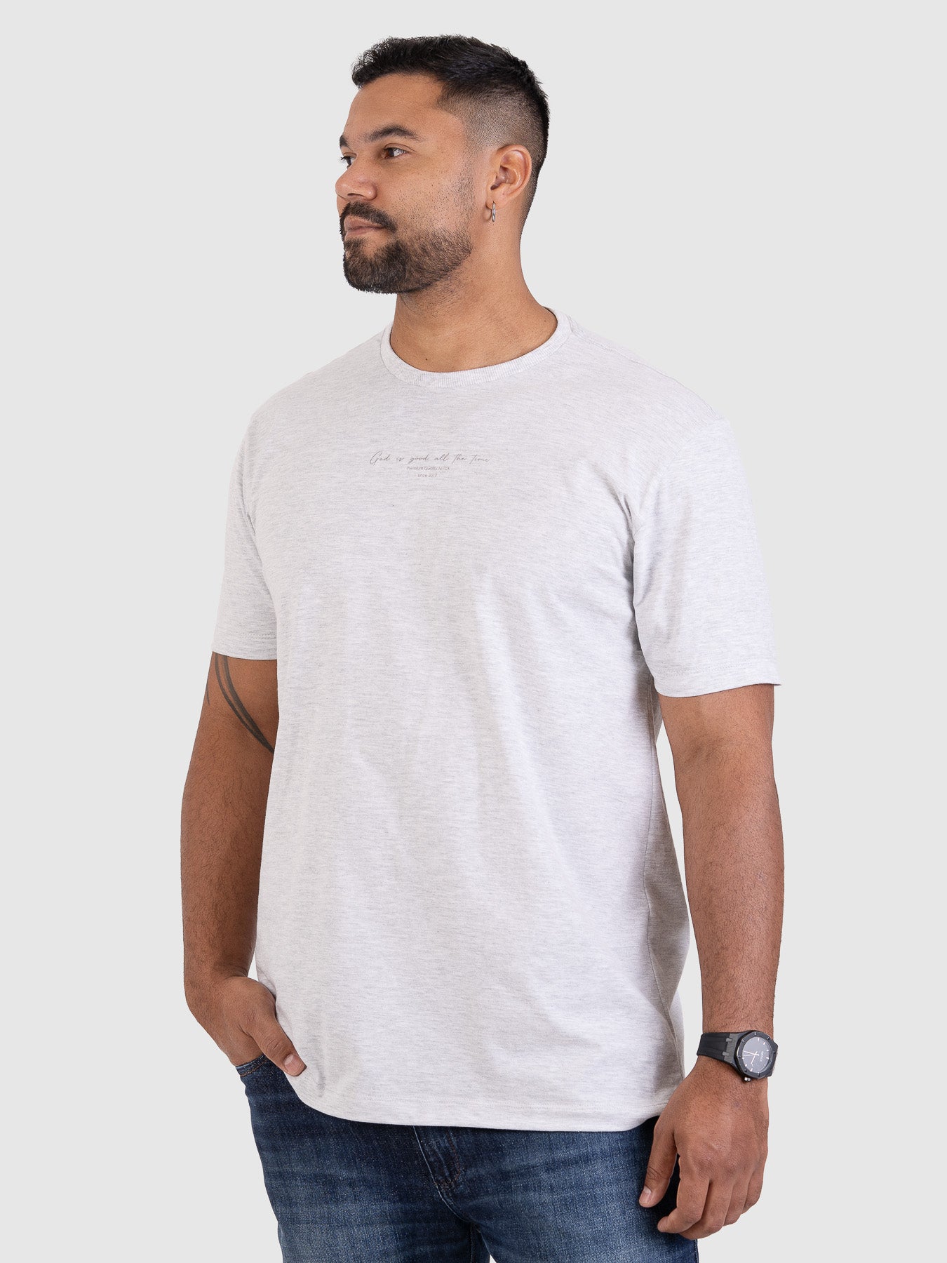 Camiseta Timeless Cinza Mescla M2 MVCK
