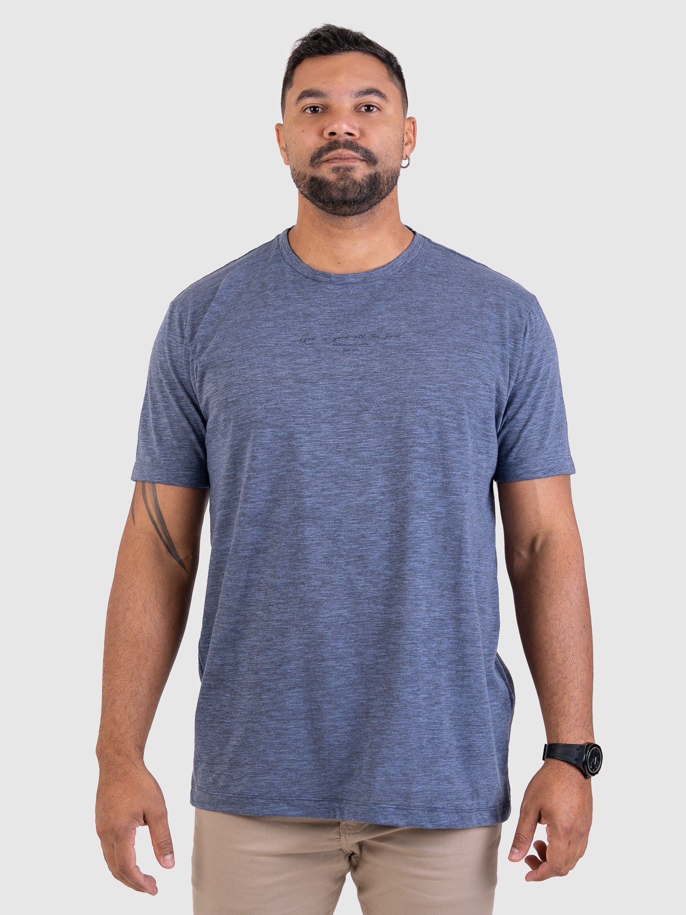 Camiseta Timeless Mescla Marinho MVCK