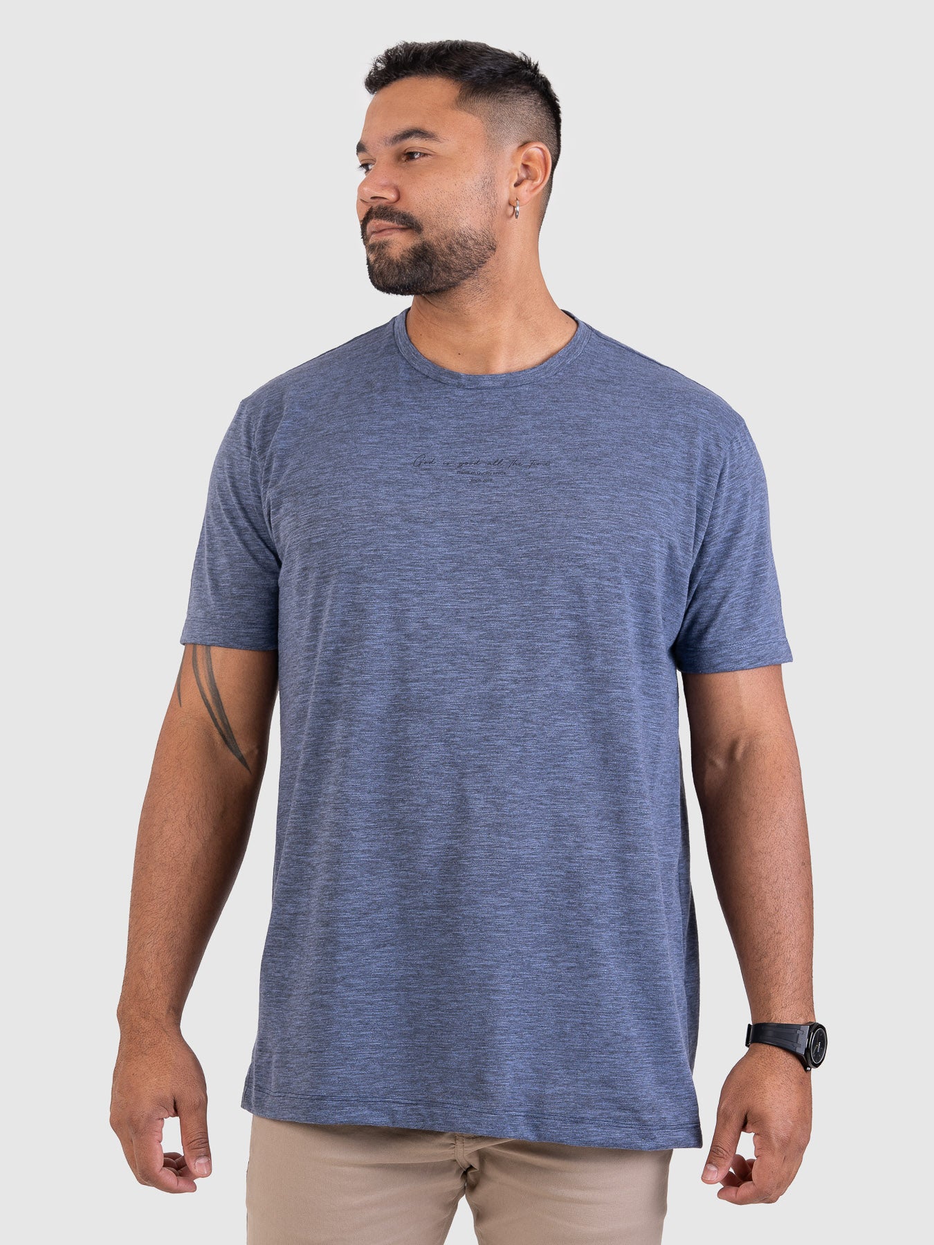 Camiseta Timeless Mescla Marinho MVCK