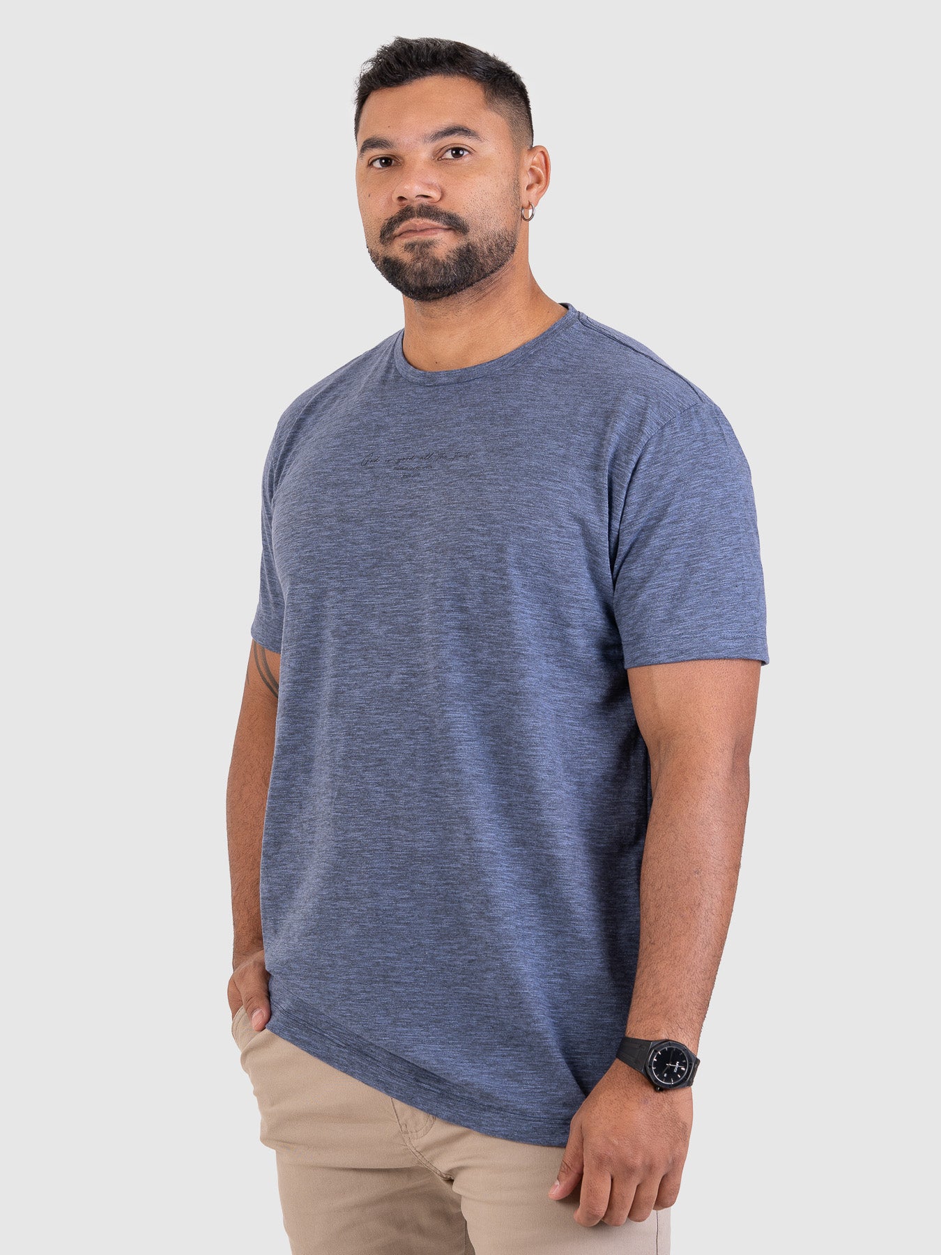Camiseta Timeless Mescla Marinho MVCK