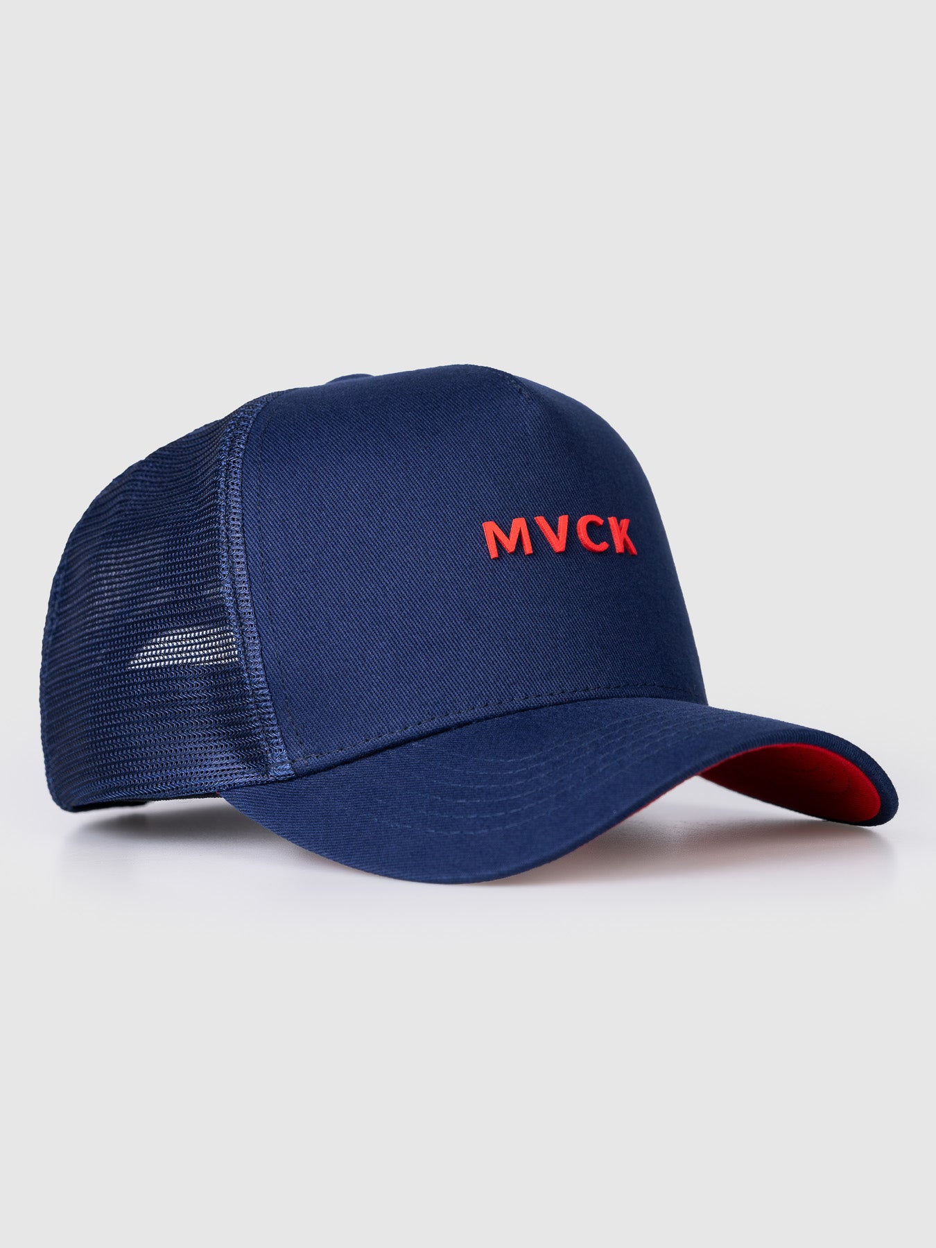 Boné Minimal Azul e Vermelho Tela MVCK