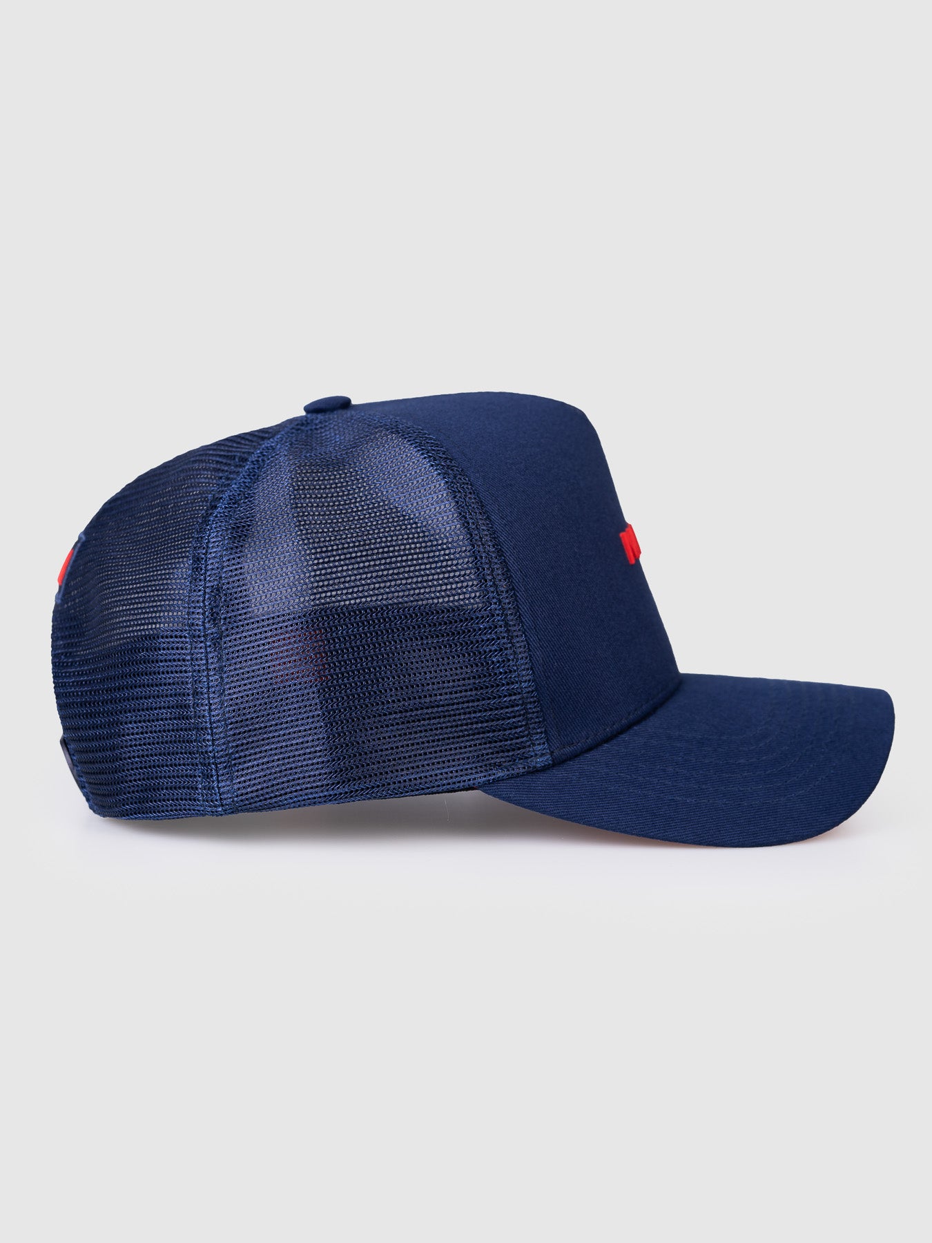 Boné Minimal Azul e Vermelho Tela MVCK