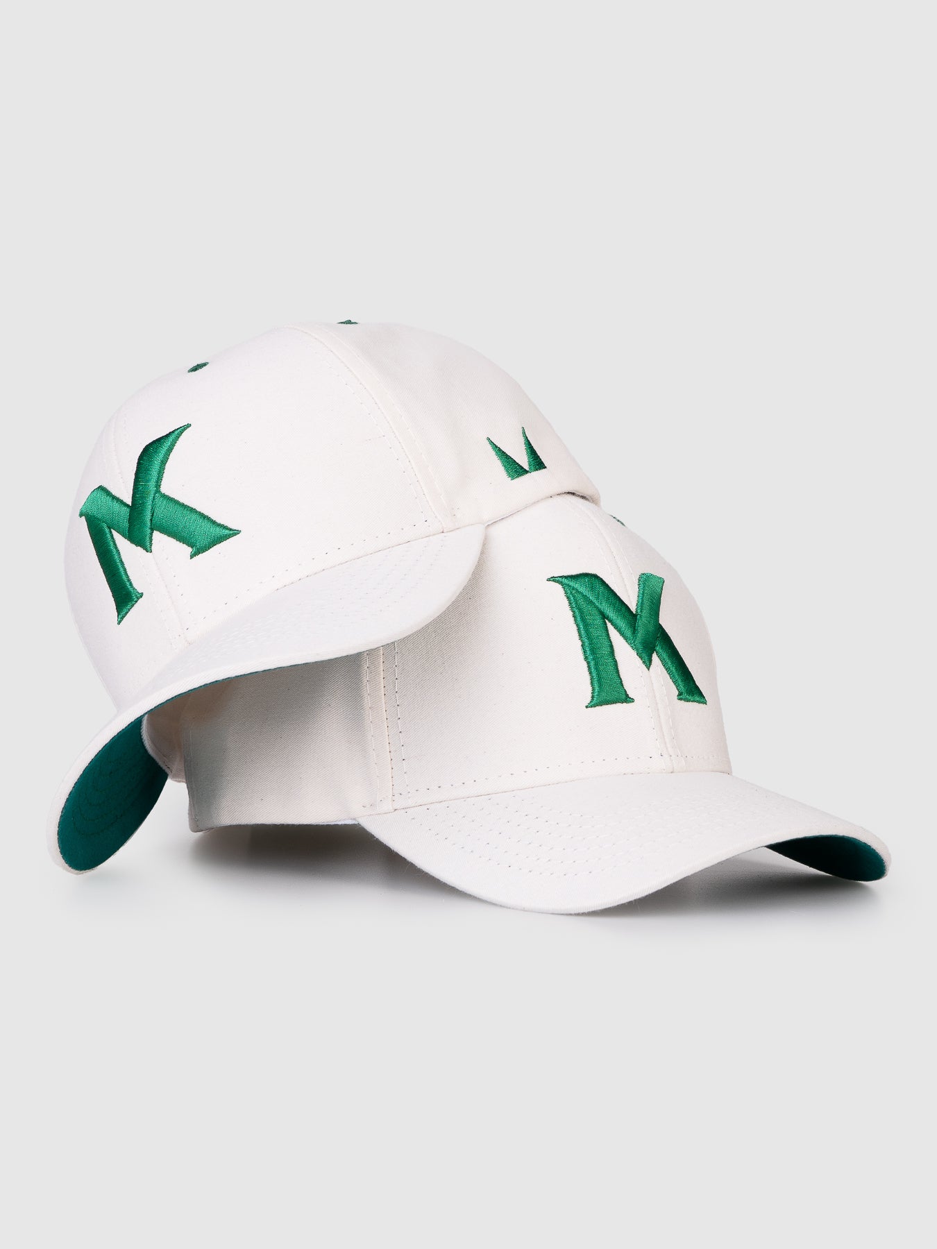 Boné Polo Maverick Off White e Verde MVCK