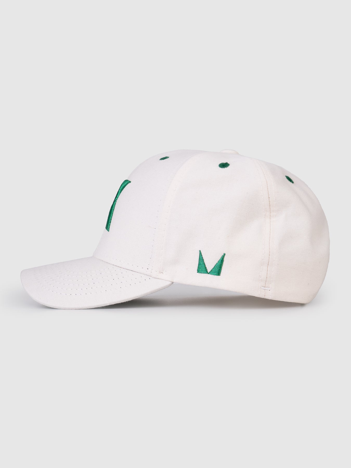 Boné Polo Maverick Off White e Verde MVCK