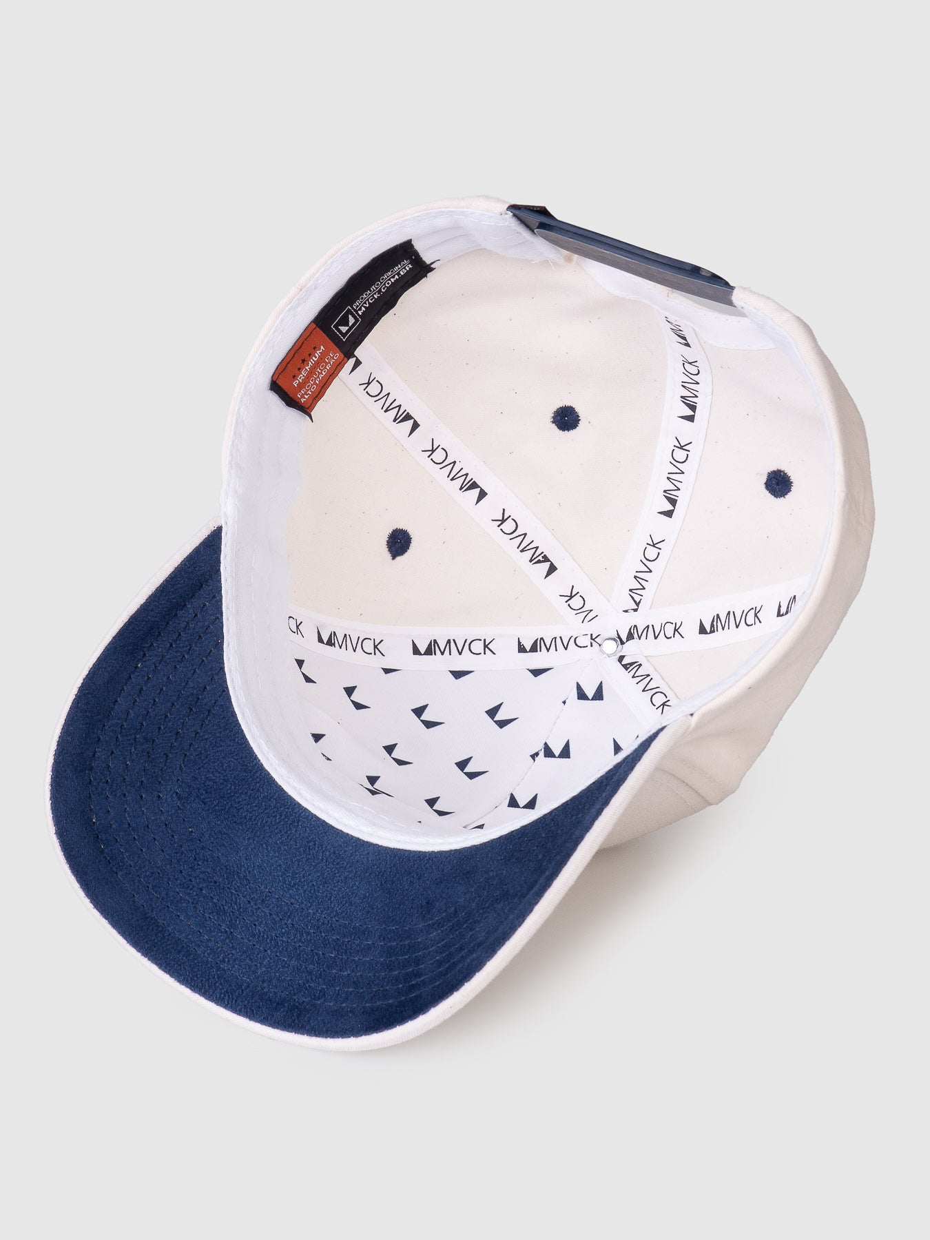 Boné Polo Maverick Off White e Marinho MVCK