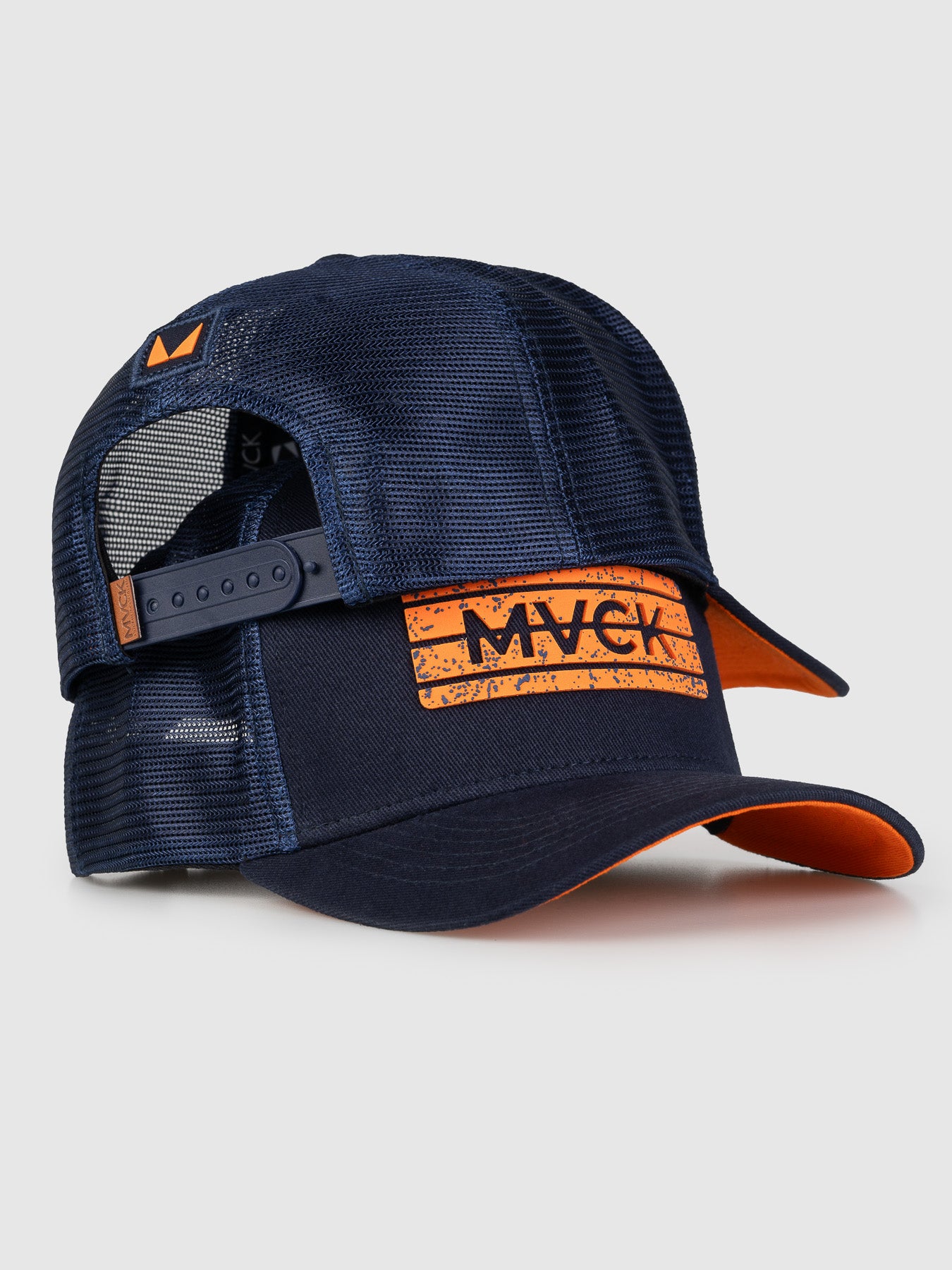 Boné Trucker Dakota Marinho e Laranja MVCK