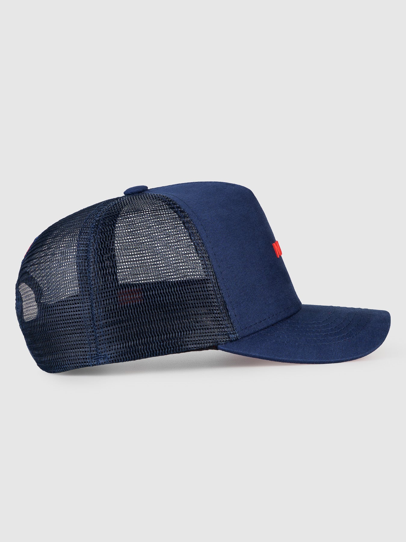 Boné Minimal Azul e Vermelho Tela MVCK