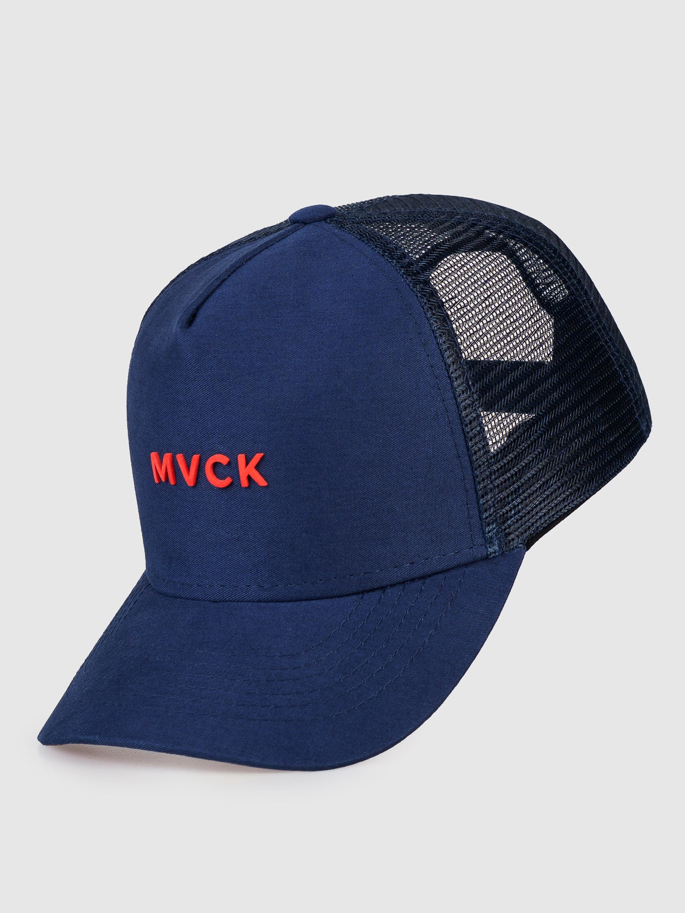 Boné Minimal Azul e Vermelho Tela MVCK