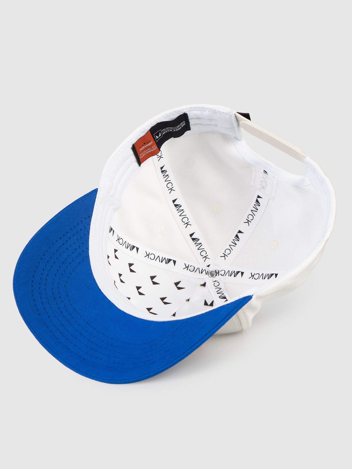 Boné Aba Curva Challenge Off White e Azul MVCK