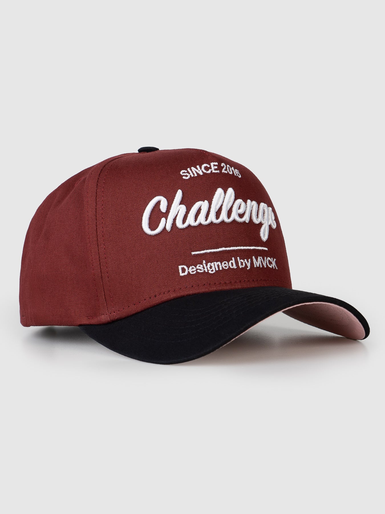 Boné Aba Curva Challenge Marsala e Branco MVCK