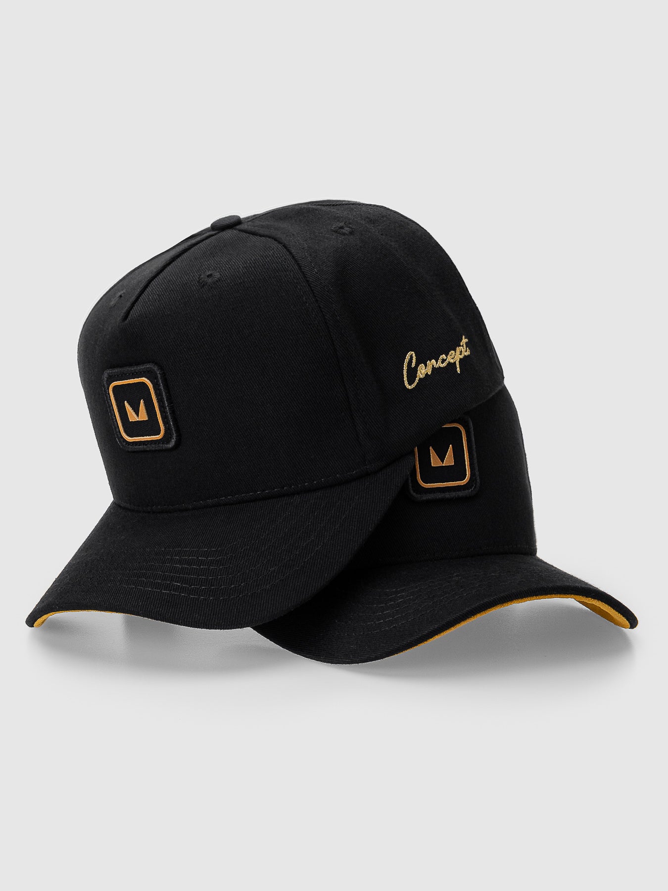 Boné Concept Preto com Amarelo MVCK