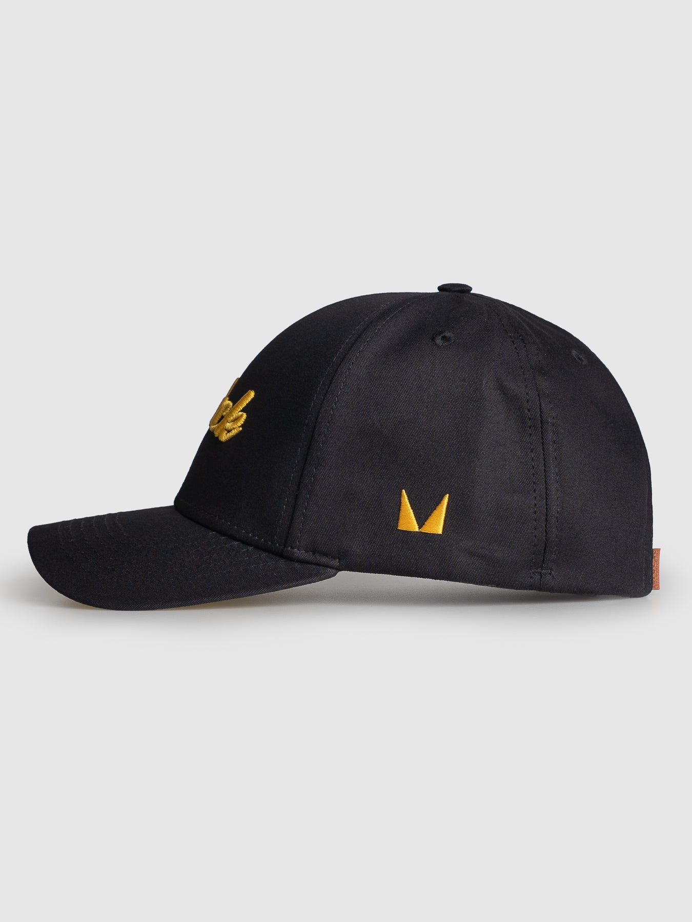 Boné Polo Classic Preto e Amarelo MVCK