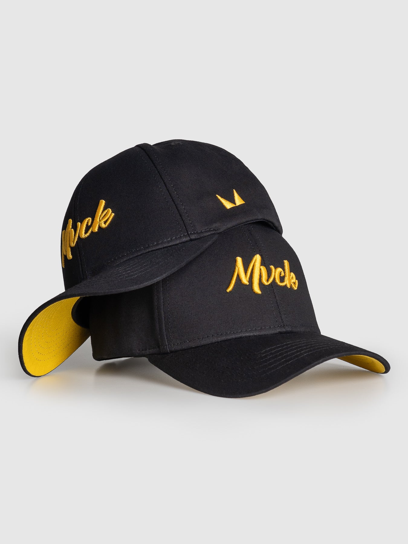 Boné Polo Classic Preto e Amarelo MVCK