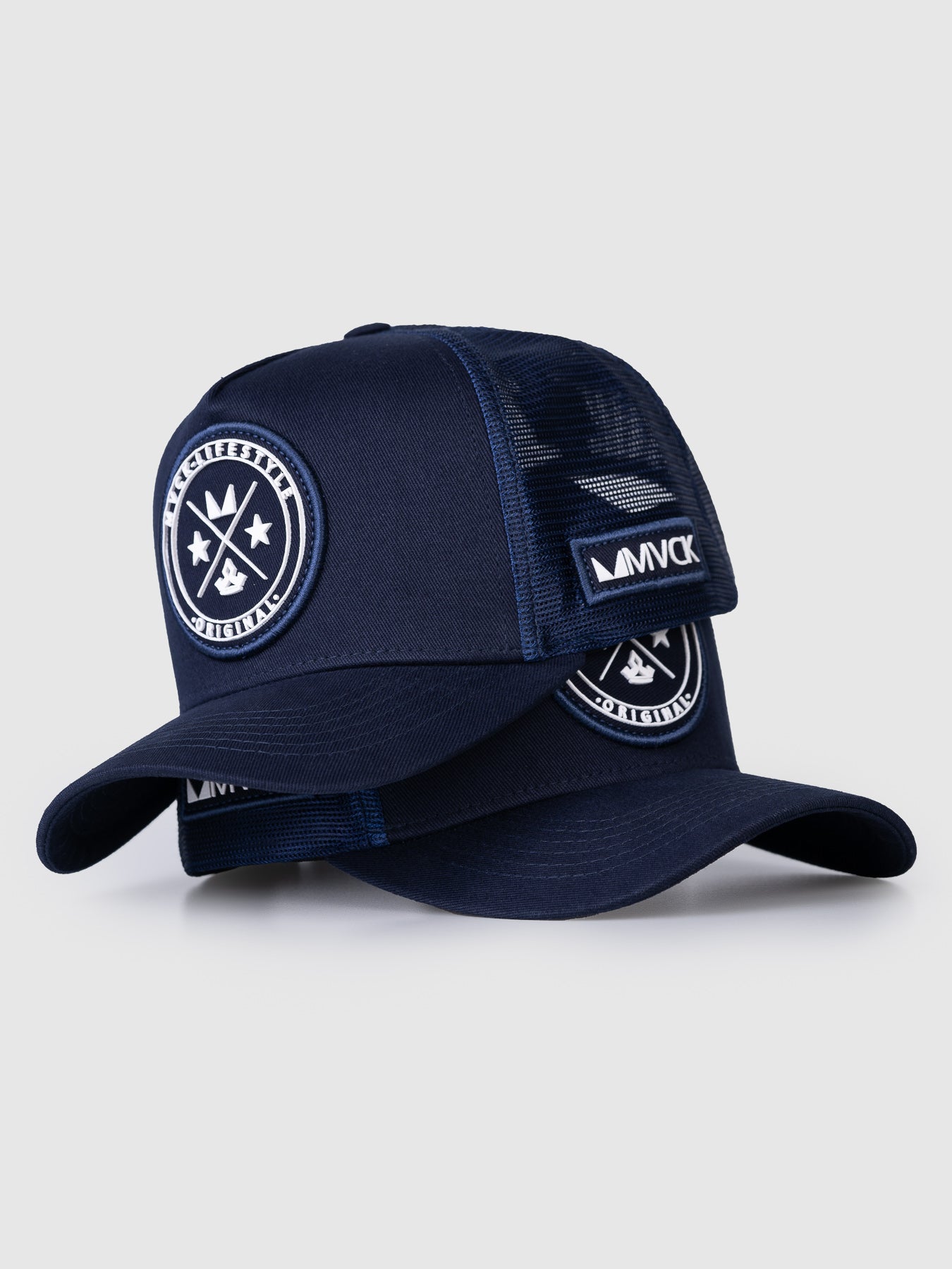 Boné Marinho Brasão Tela MVCK