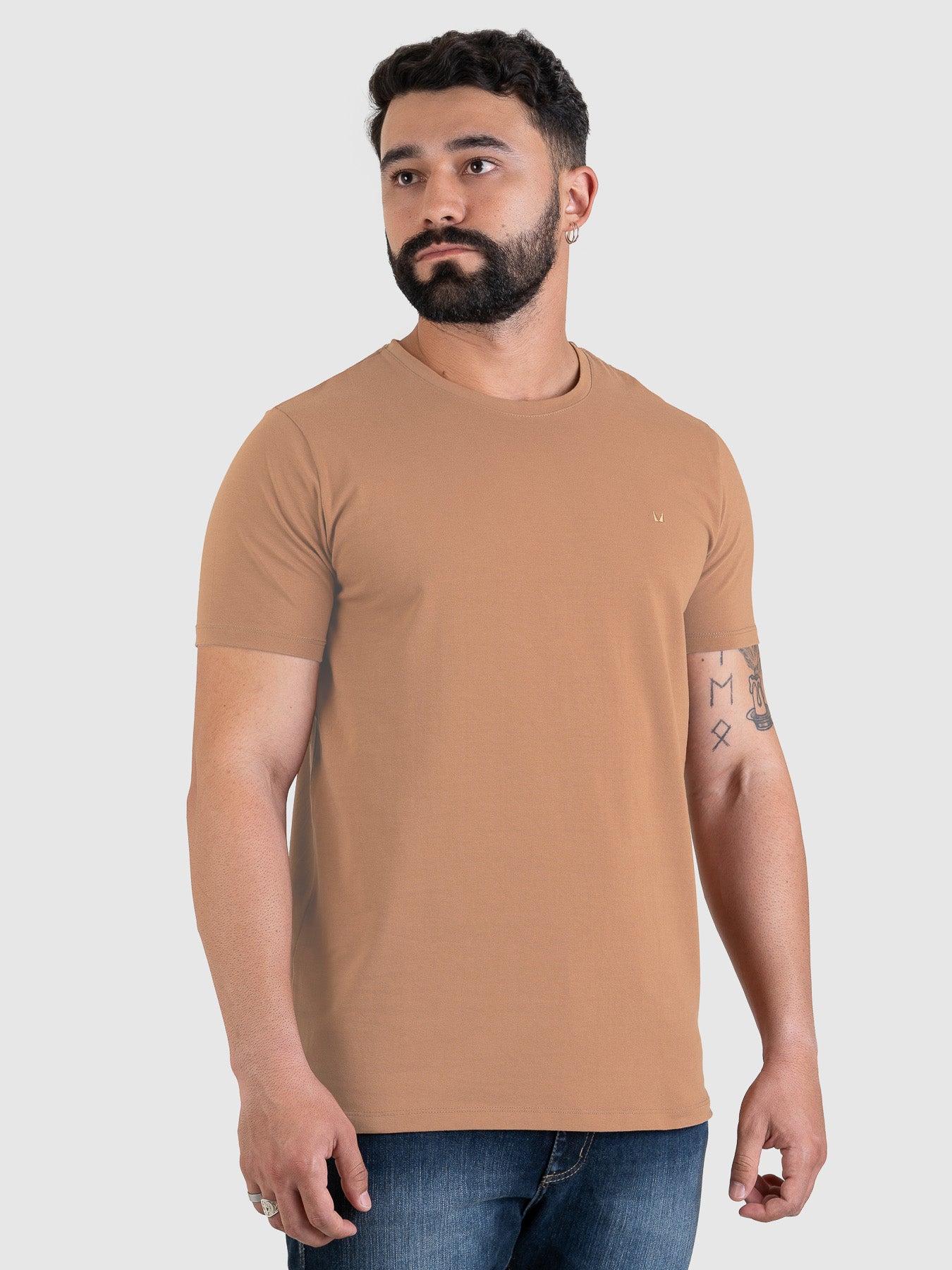 Camiseta Fio Egípcio Mostarda MVCK