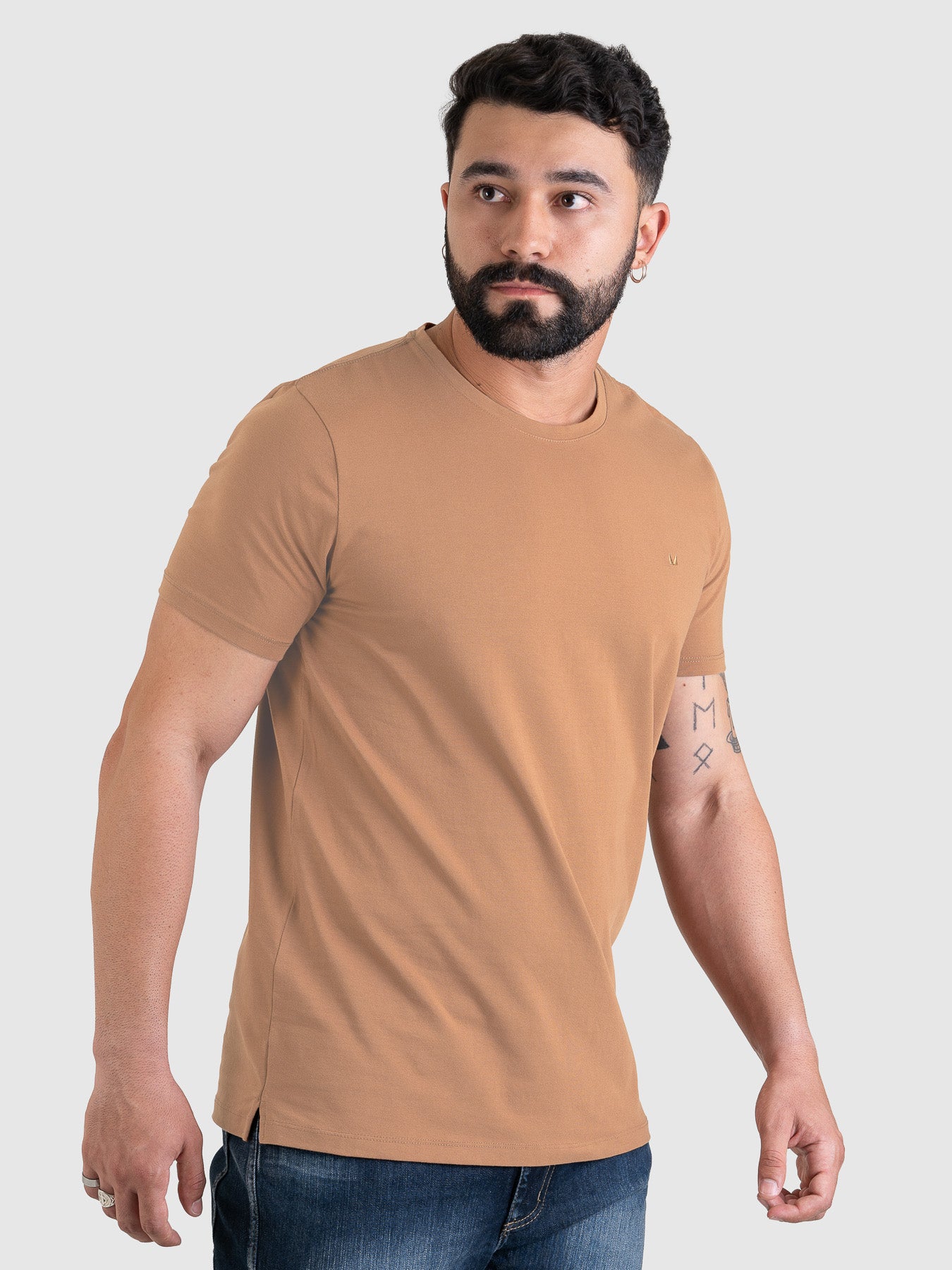 Camiseta Fio Egípcio Mostarda MVCK