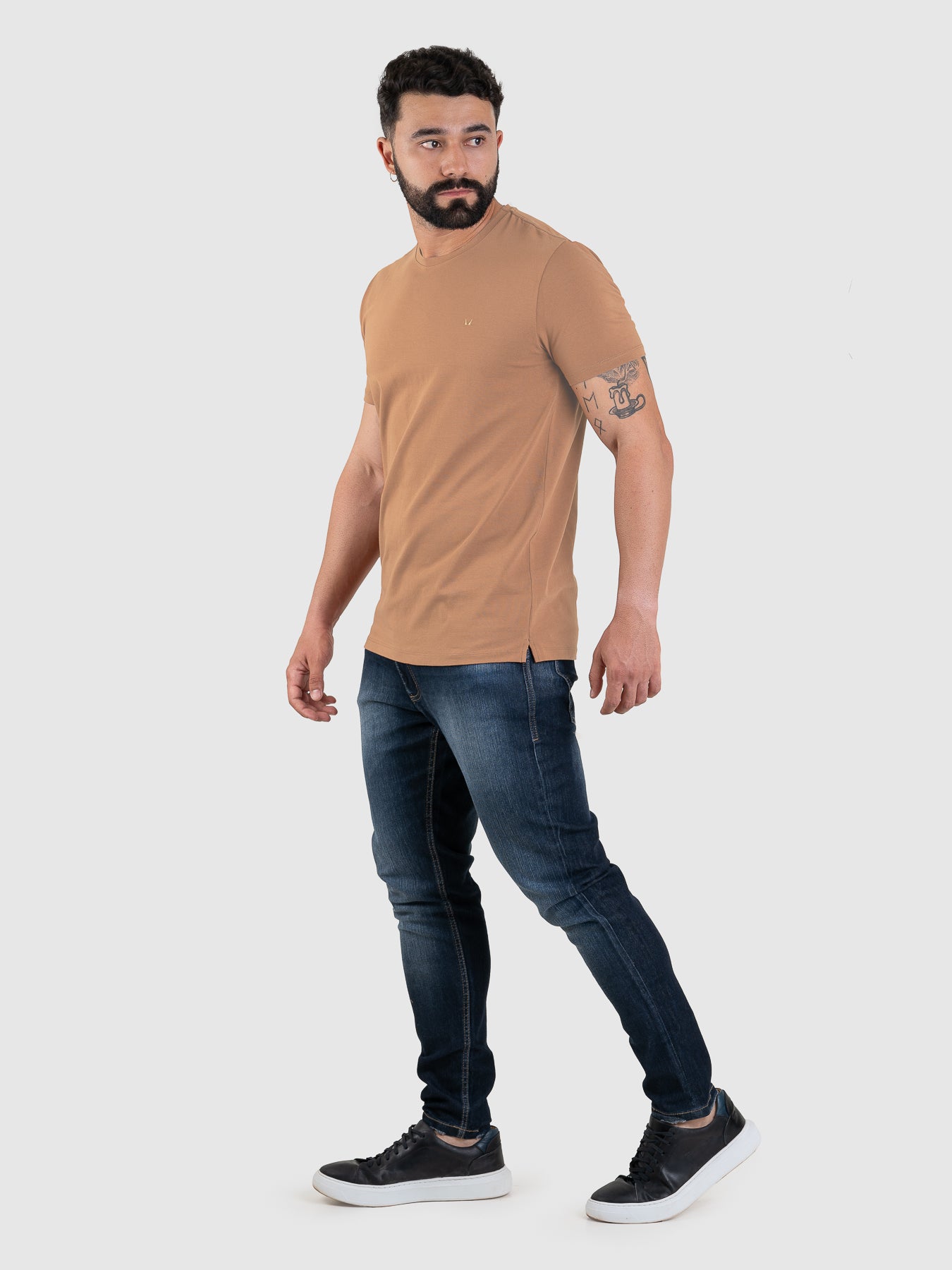 Camiseta Fio Egípcio Mostarda MVCK