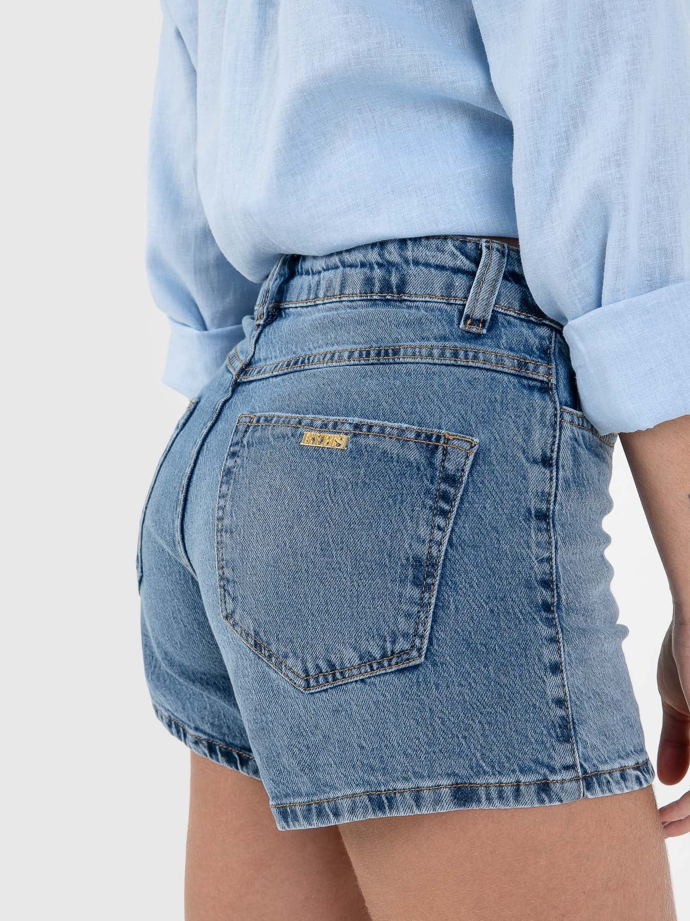 Shorts Cintura no Lugar Jeans Blenda MVCK BY BISI