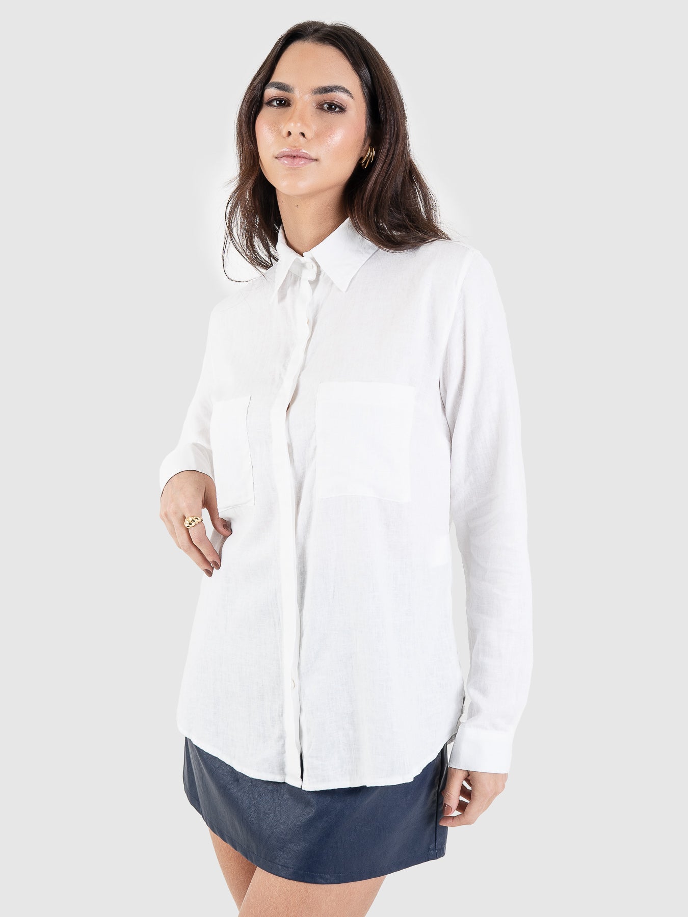 Camisa de Linho Blenda Branca MVCK BY BISI