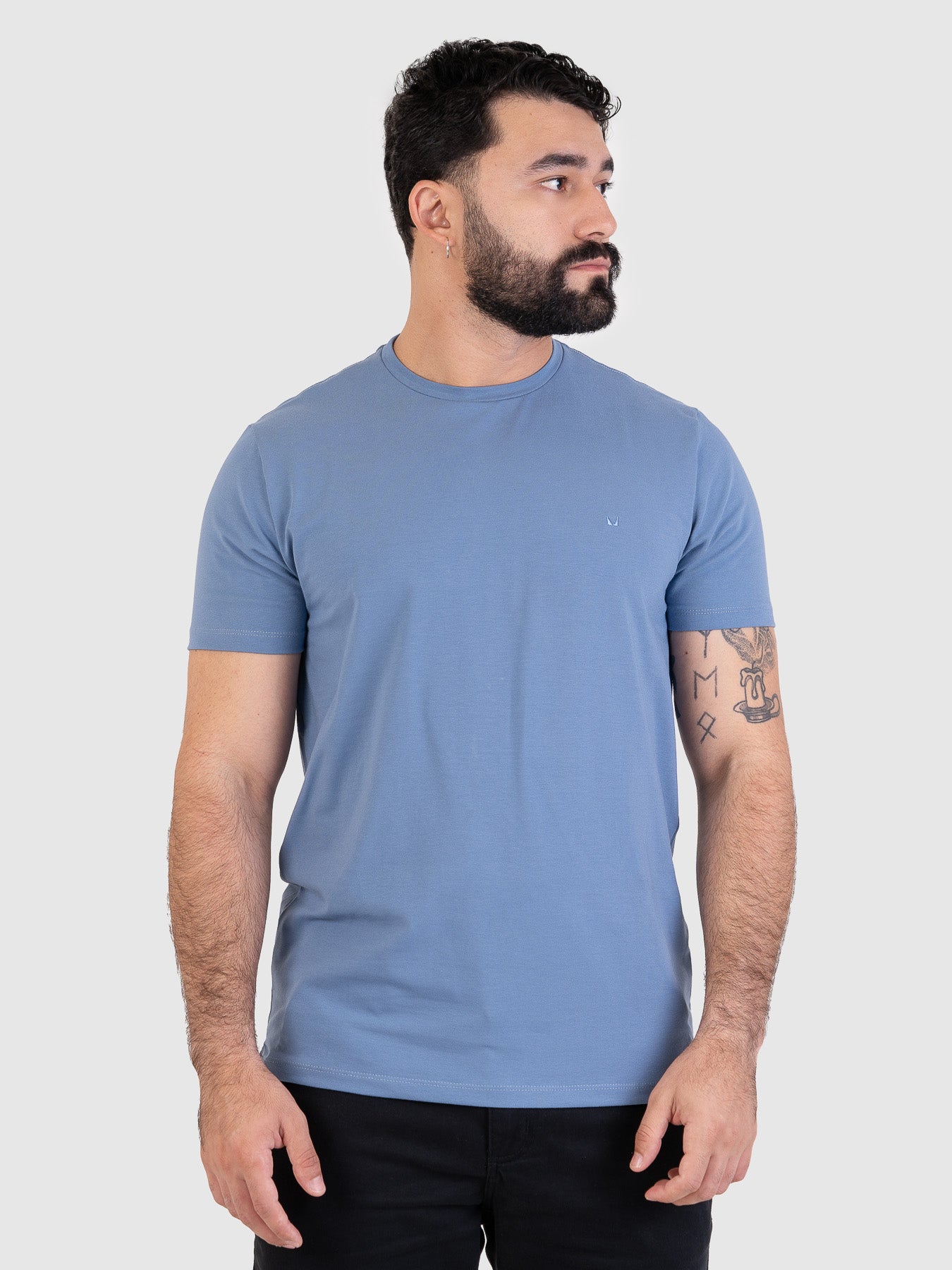 Camiseta Fio Egípcio Azul MVCK