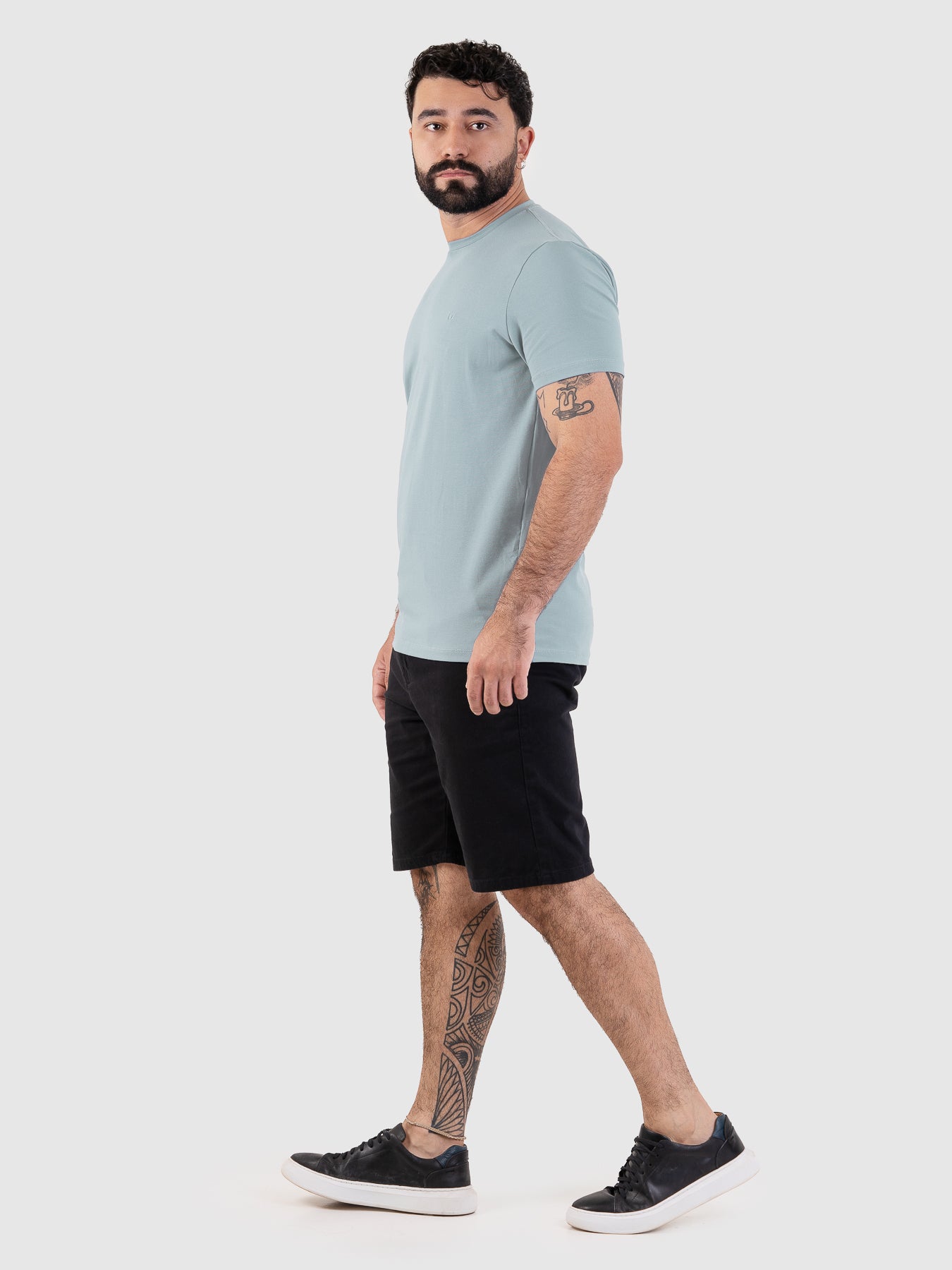 Camiseta Fio Egípcio Azul Claro MVCK