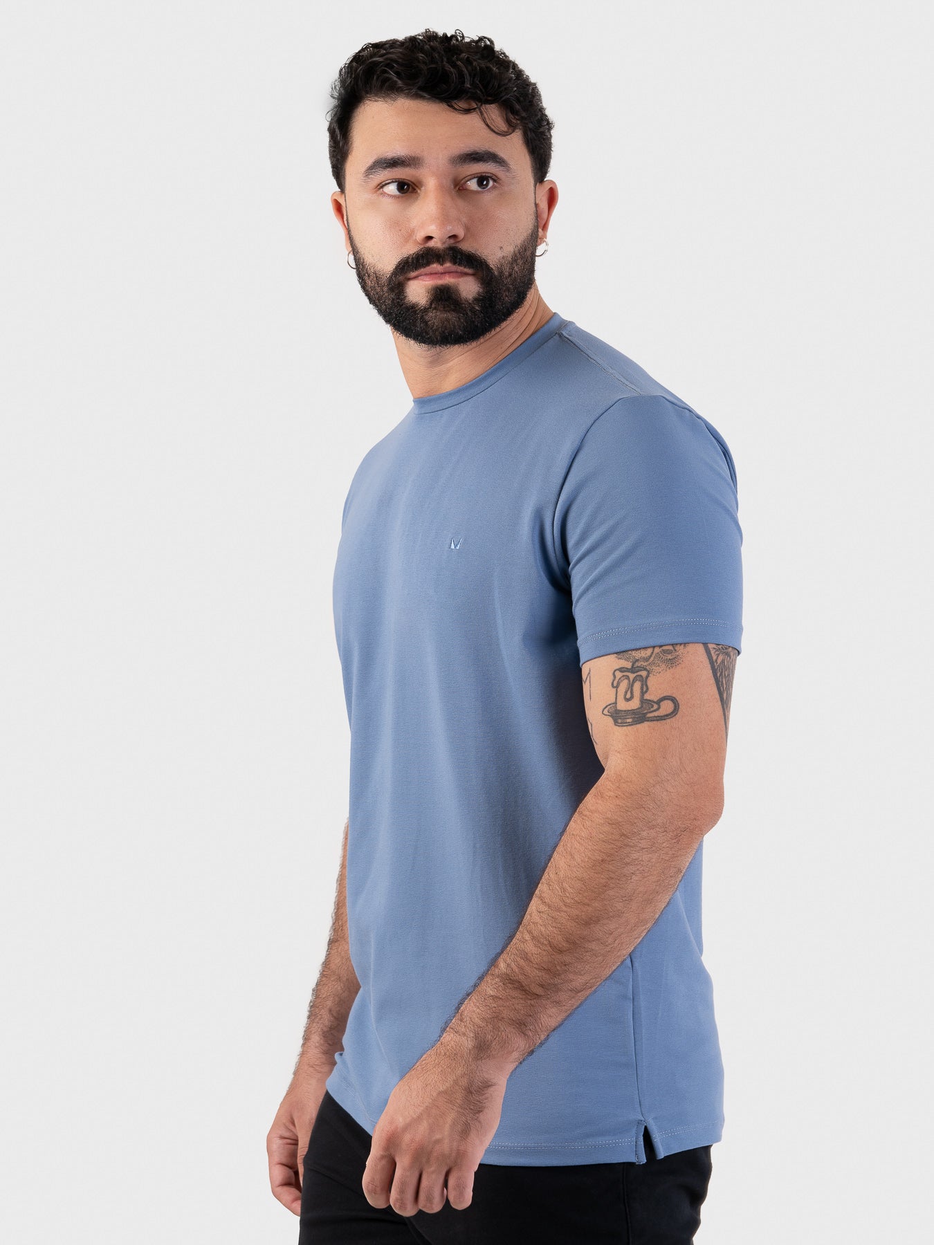 Camiseta Fio Egípcio Azul MVCK