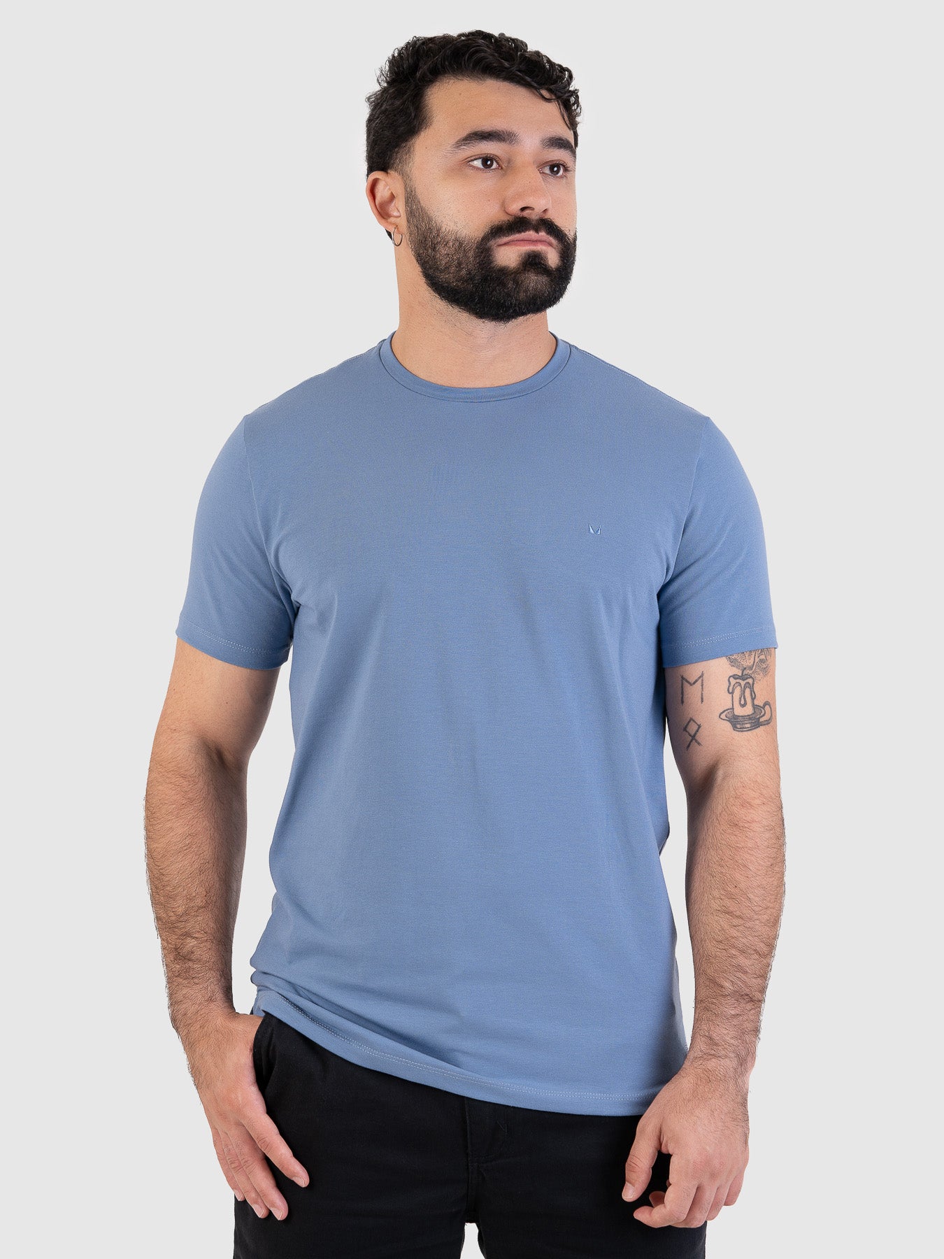 Camiseta Fio Egípcio Azul MVCK