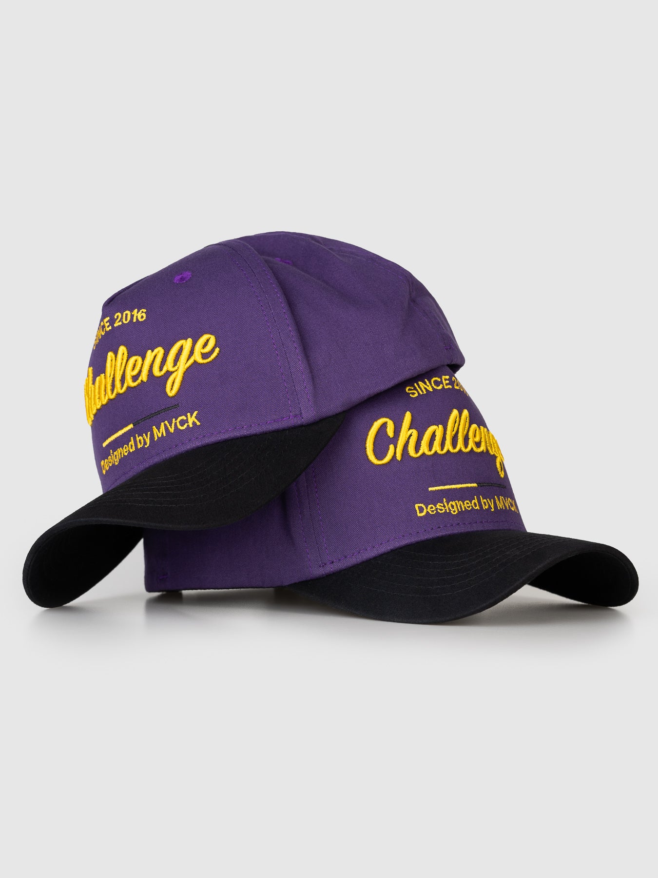 Boné Aba Curva Challenge Roxo e Amarelo MVCK