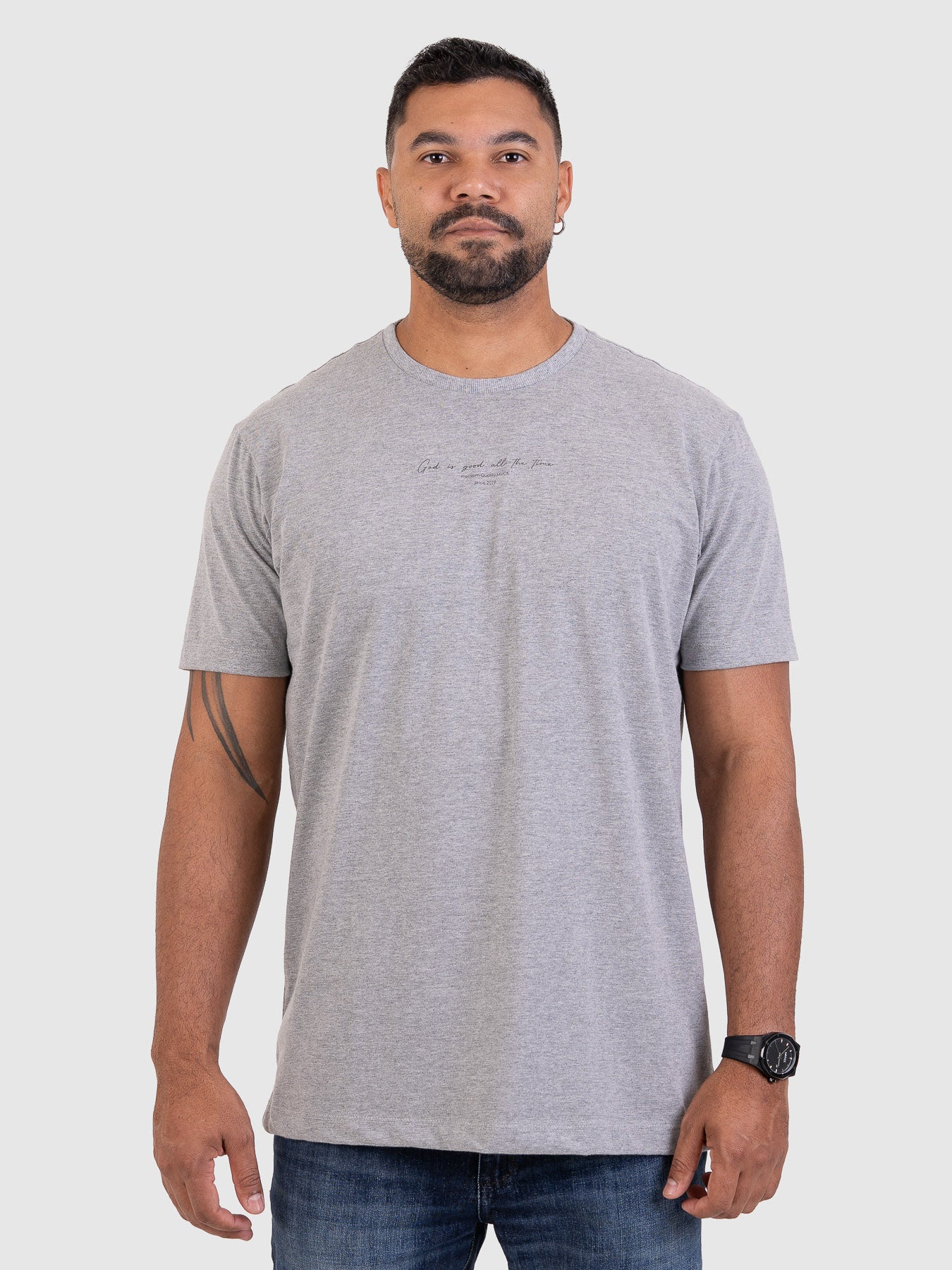 Camiseta Timeless Cinza Mescla M3 MVCK