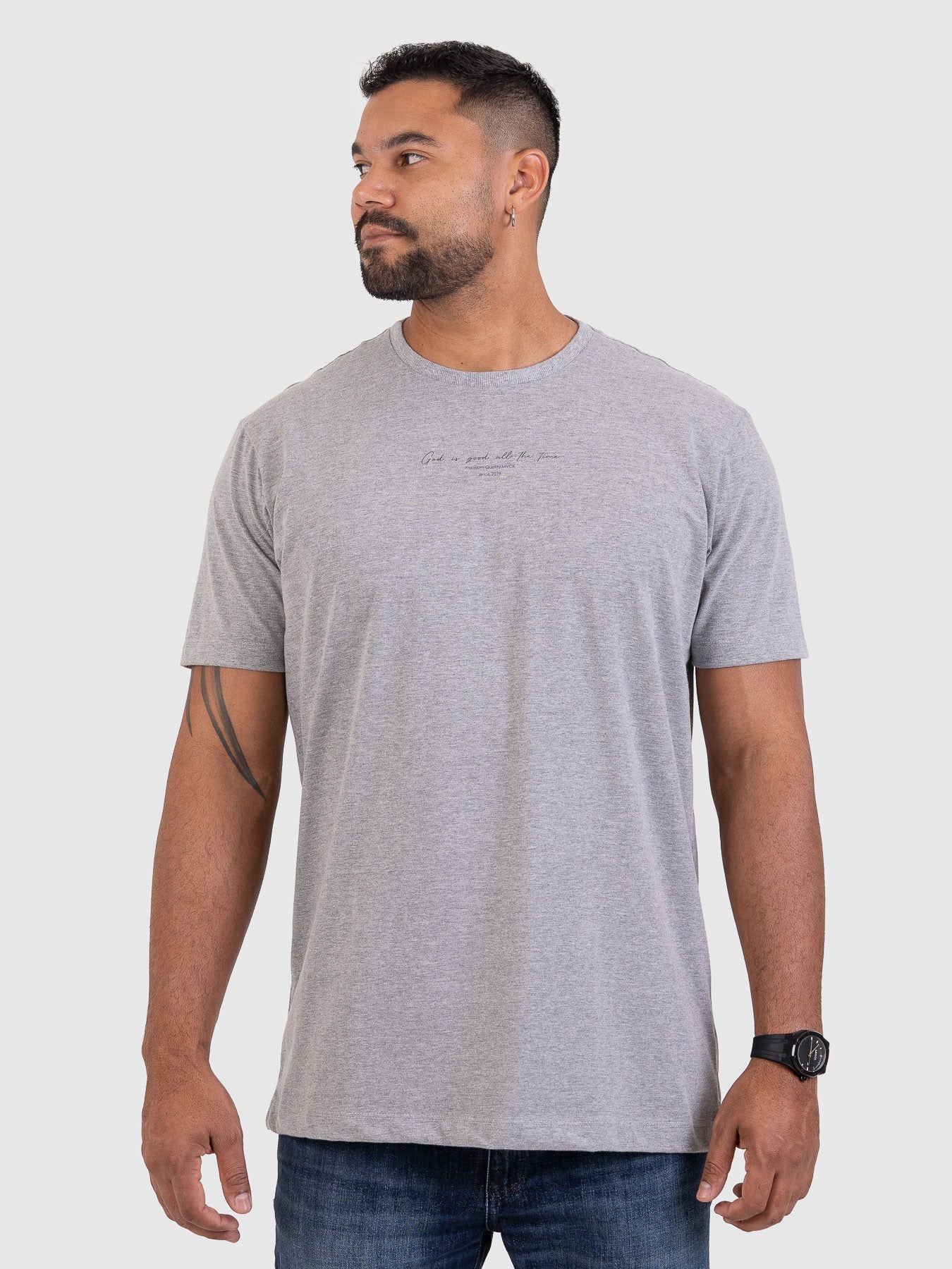 Camiseta Timeless Cinza Mescla M3 MVCK