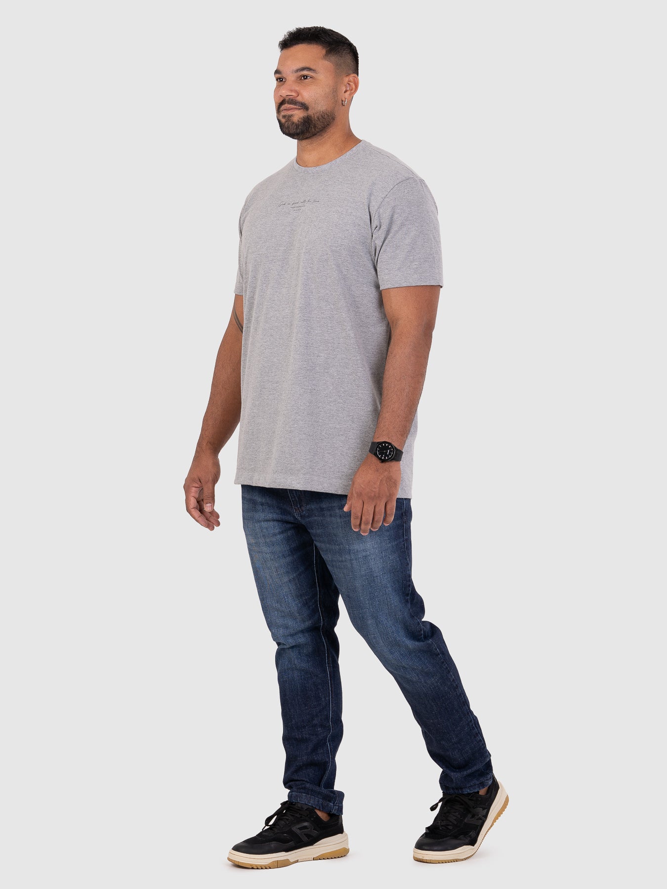 Camiseta Timeless Cinza Mescla M3 MVCK