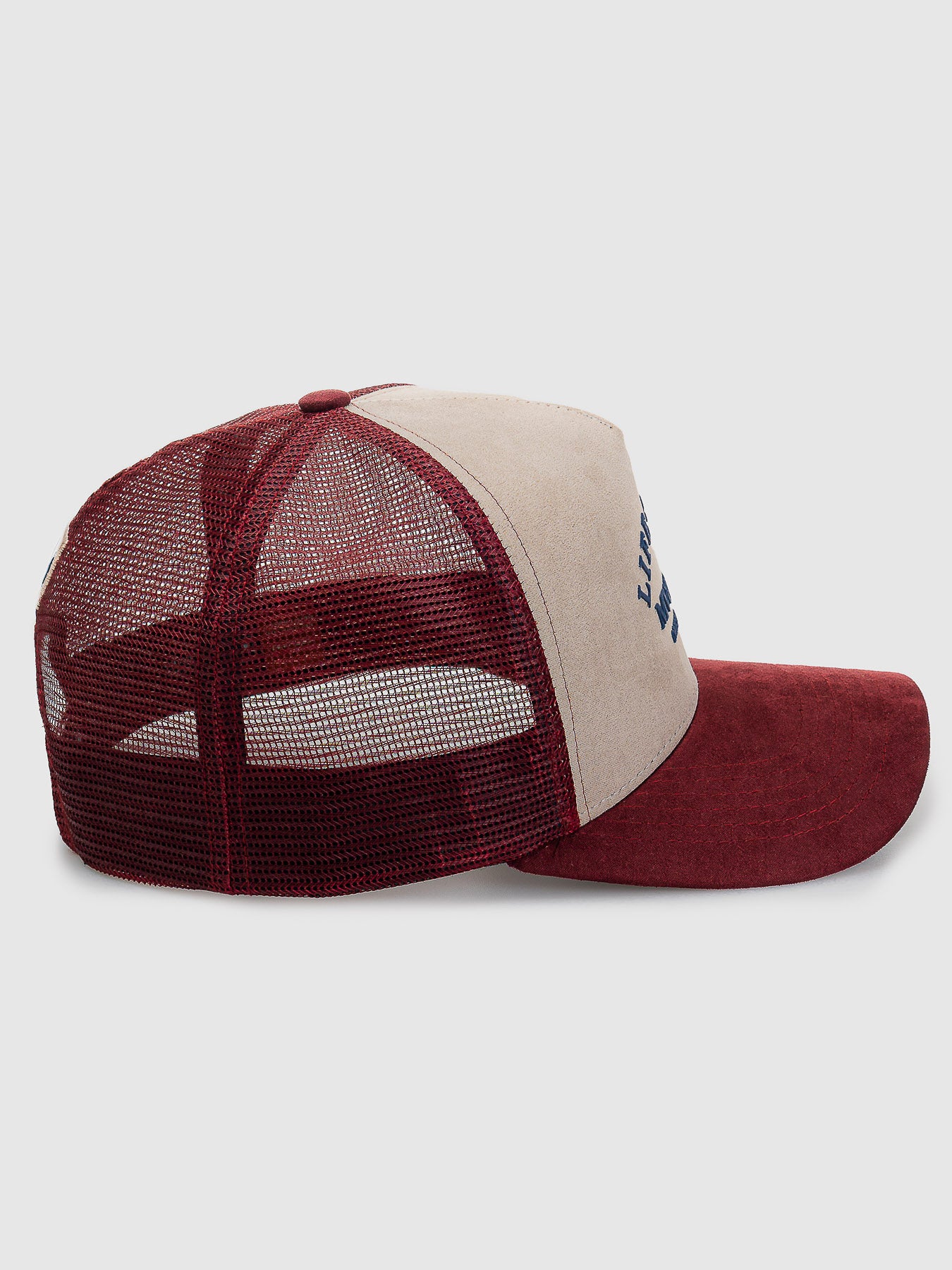 Boné Trucker Colorado Vinho e Bege Camurça MVCK