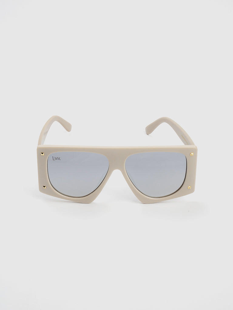 Óculos de Sol MVCK by Livv Lais Off White Polarizado